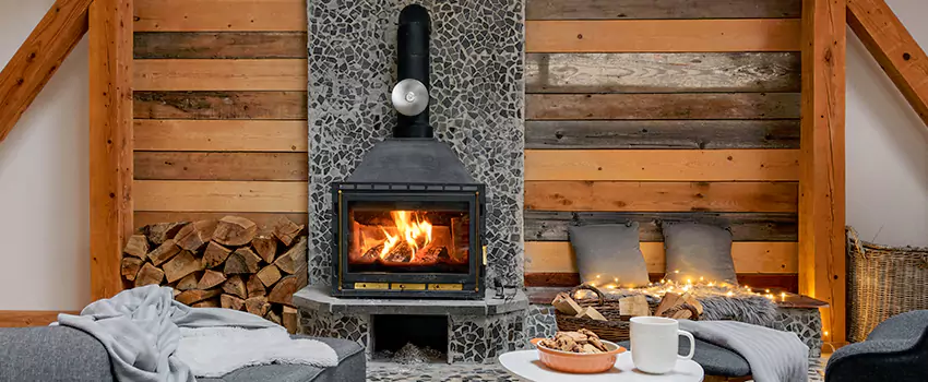 Thelin Hearth Products Direct Vent Gas Stove Fireplace Inspection in Marco Island, Florida